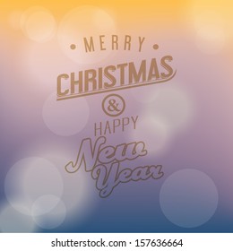 Christmas abstract background with greetings