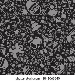 Christmas abstract background with Christmas icon element vector illustration