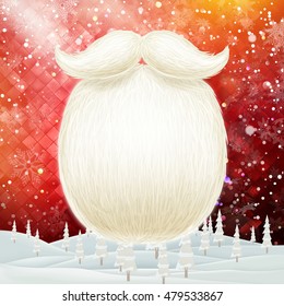 Christmas Abstract Background Landscape. EPS 10 vector file included