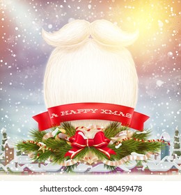 Christmas Abstract Background Landscape. EPS 10 vector file included
