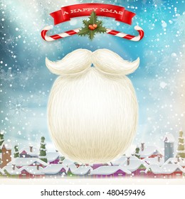 Christmas Abstract Background Landscape. EPS 10 vector file included