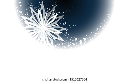 Christmas abstract background  with snow