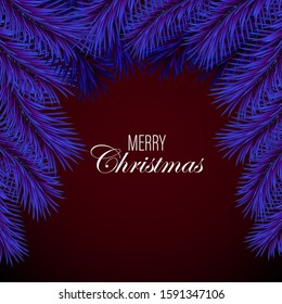 
Christmas abstract background with Christmas tree branches.