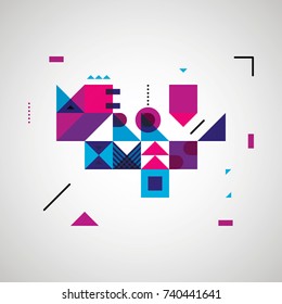 christmas abstract background with typography