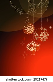 Christmas abstract background, vector design