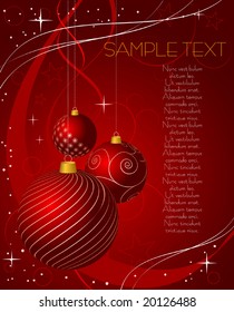 Fondo abstracto de Navidad - ilustración vectorial