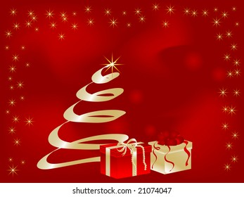 Christmas abstract background- vector illustration