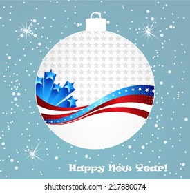 Christmas abstract ball