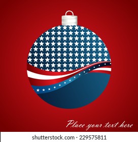 Christmas abstract ball