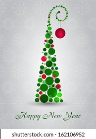 Christmas abstract card