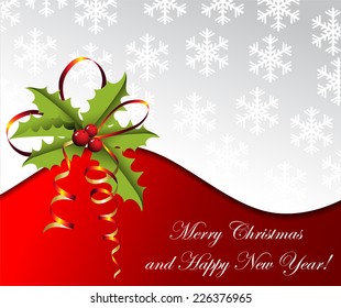 Christmas abstract card. 