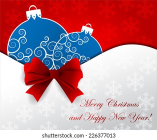 Christmas abstract card. 