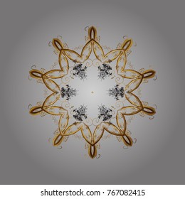Christmas abstract colorful background with falling snowflake. Vector illustration.