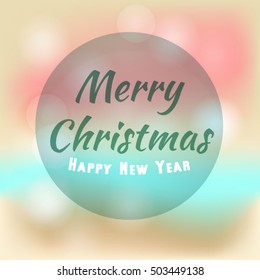 Christmas Abstract colorful light card