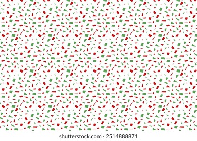 Christmas abstract design, stripe pattern in tones of red and green colors. Christmas pattern
