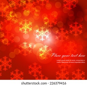 Christmas abstract glowing background