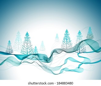 Christmas abstract greeting background, Holiday illustration, VECTOR