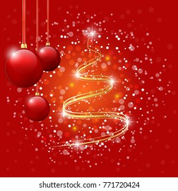 Christmas abstract red background
