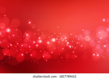 Christmas abstract red background with bokeh light