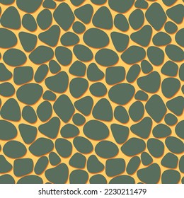 Christmas abstract seamless pattern. Design for fabric, wrapping gift paper and backgrounds. Winter holiday season. Vector illustration. 