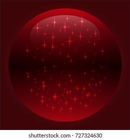 Christmas abstract shiny background, red color.