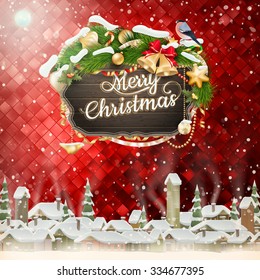 Christmas abstract template. EPS 10 vector file included