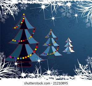 Christmas abstract tree for design.
