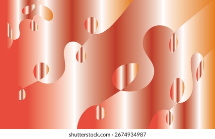 Natal e fundo vetorial abstrato com design de fita para cartão ou cartaz