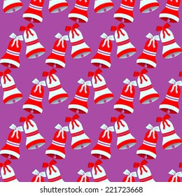 Christmas abstract vector illustration background with bells