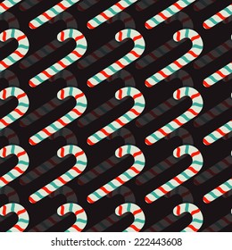 Christmas abstract vector illustration background with lollipops