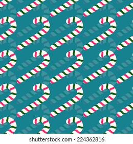 Christmas abstract vector illustration background with lollipops