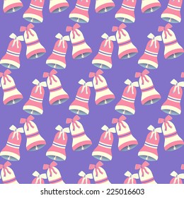 Christmas abstract vector illustration background with bells