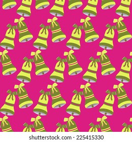 Christmas abstract vector illustration background with bells