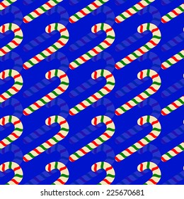 Christmas abstract vector illustration background with lollipops