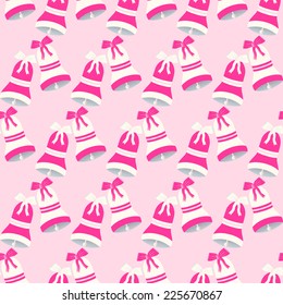Christmas abstract vector illustration background with bells