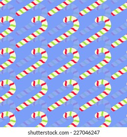 Christmas abstract vector illustration background with lollipops