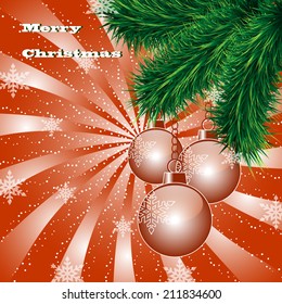 Christmas abstract vector illustration greeting card 