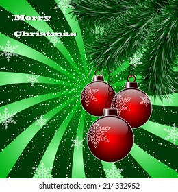 Christmas abstract vector illustration greeting card 