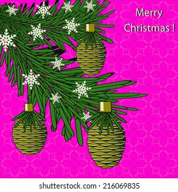 Christmas abstract vector illustration greeting card 