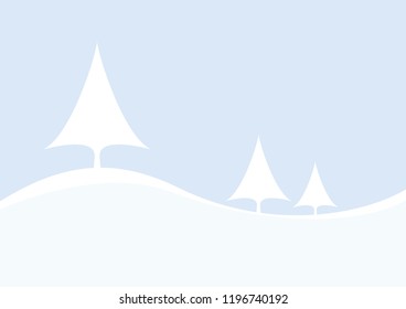 Christmas. Abstract vector illustration. Winter landscape background. 