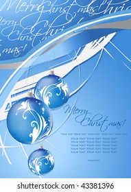 Christmas abstraction. Vector illustration.