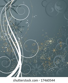 Christmas abstraction. Vector illustration for design.