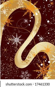 Christmas abstraction. Vector illustration for design.