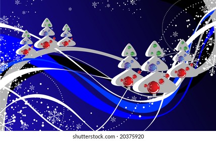 Christmas abstraction. Vector illustration for design.