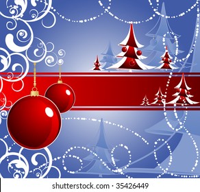 Christmas abstraction. Vector illustration for design