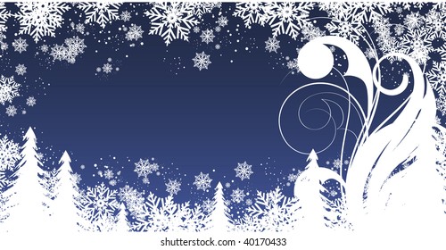 Christmas abstraction. Vector illustration for design.