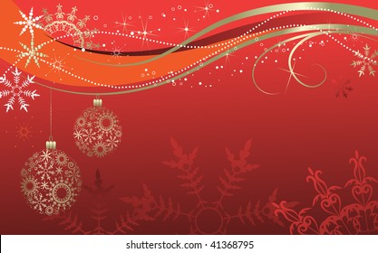 Christmas abstraction. Vector illustration for design.