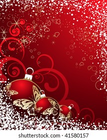 Christmas abstraction. Vector illustration for design.