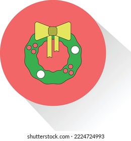 Christmas accessories, can be used for icons