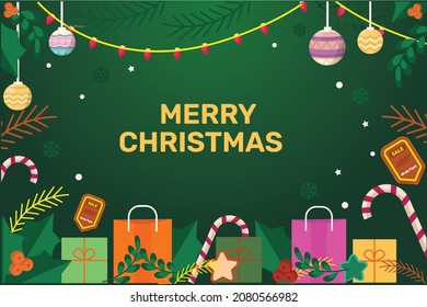 vectores de fondo de diseño de accesorios de navidad
